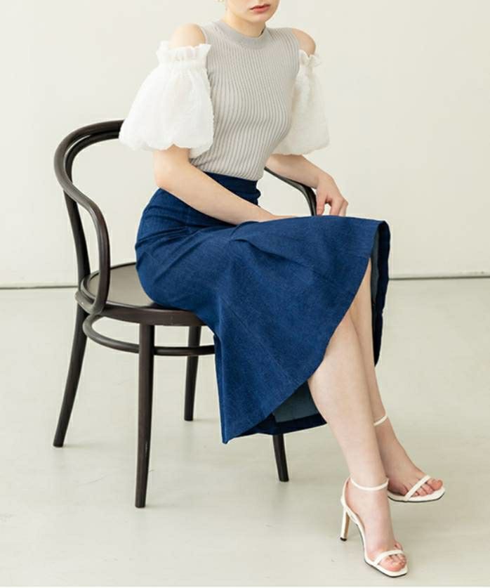 ★関税込★ SPORTMAX CASA デニム マーメイドスカート デニムマーメイドスカート大人セクシー[品番：II000007931