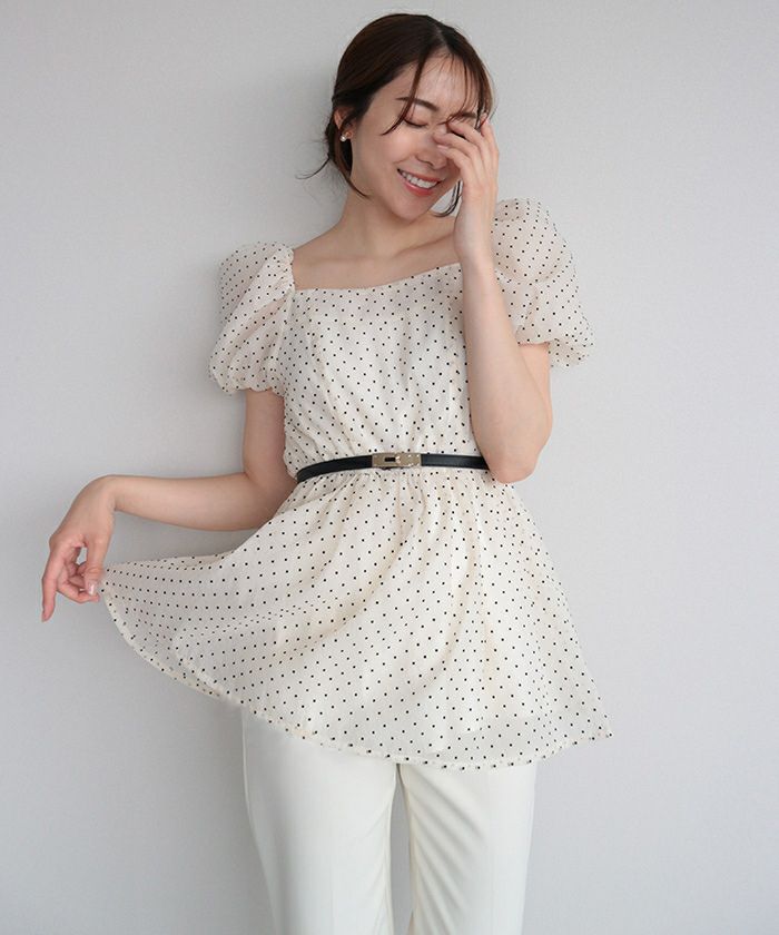 ■専用■美品 INED 2,3万円 ギャザーブラウス ボリュームスリーブブラウス ブラウス シャツ 「サイズ展開あり」ボリュームギャザースリーブ