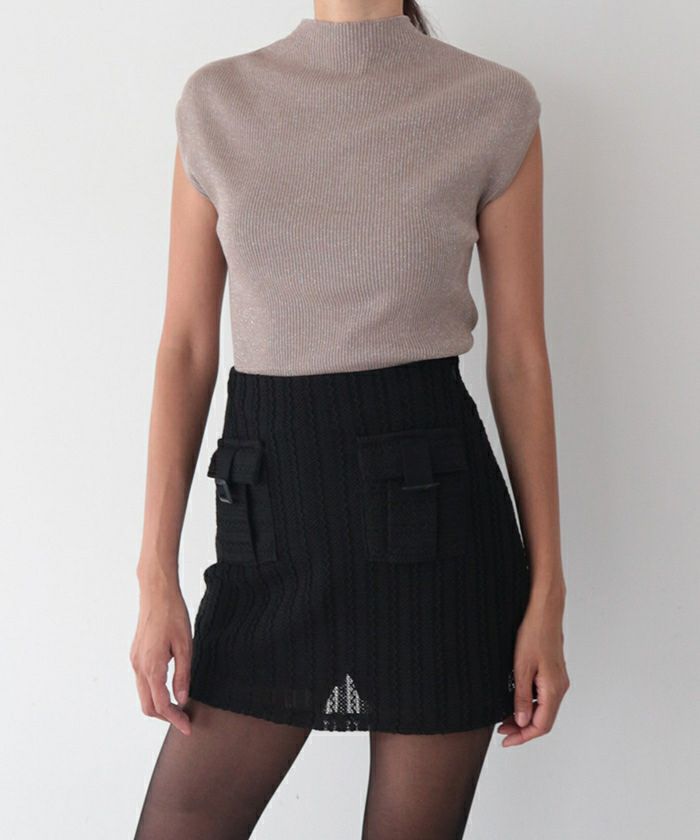 【日本未入荷】ストライプコットン プリーツミニスカート UNIQLO - 新品 ユニクロ jw Anderson プリーツストライプミニ
