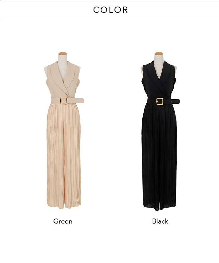 即国内発送・送込♪BCBG♪メタリックプリーツジャンプスーツ$298 ベルトセットプリーツジャンプスーツ | AMBIENT オンラインストア